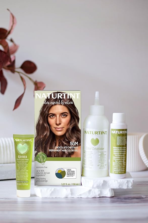 Naturtint 5GM Chocolate Chestnut Permanent Hair Color (Pack of 6), Ammonia Free, Vegan, Cruelty Free, up to 100% Gray Coverage, Long Lasting Results (Packaging may vary)