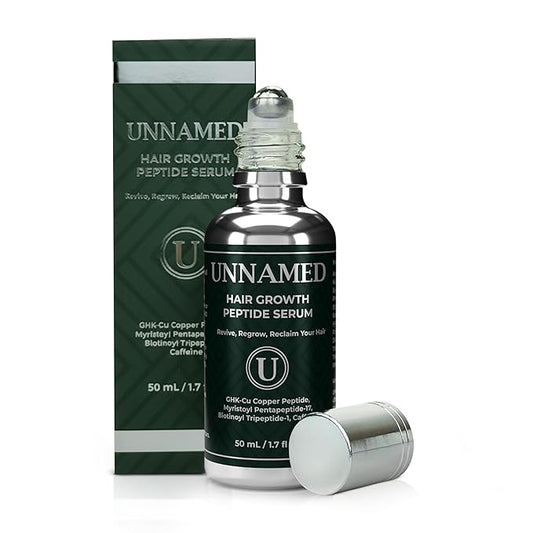 Unnamed Hair Growth Peptide Serum for Thinning Hair | Copper Peptide Hair Growth Serum (GHK‑Cu), Multi-Peptide + Caffeine | Boosts Hair Density, Reduces Shedding | Scalp Serum for Women & Men
