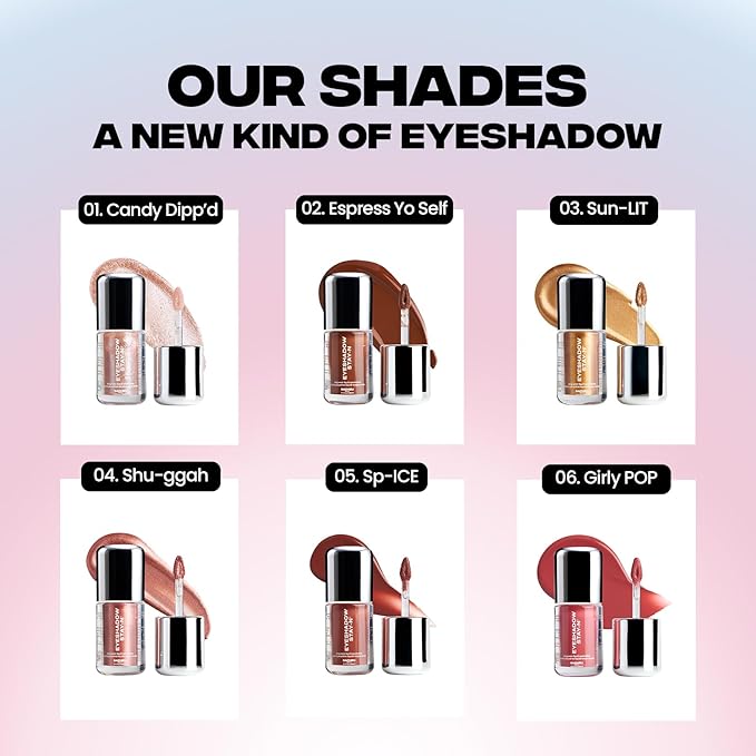 Sacheu Liquid Eyeshadow STAY-N Longwear Eye Makeup — Buildable Highly Pigmented & Blendable Eye Shadow Cream in Matte & Shimmer Finishes, Espress Yo Self