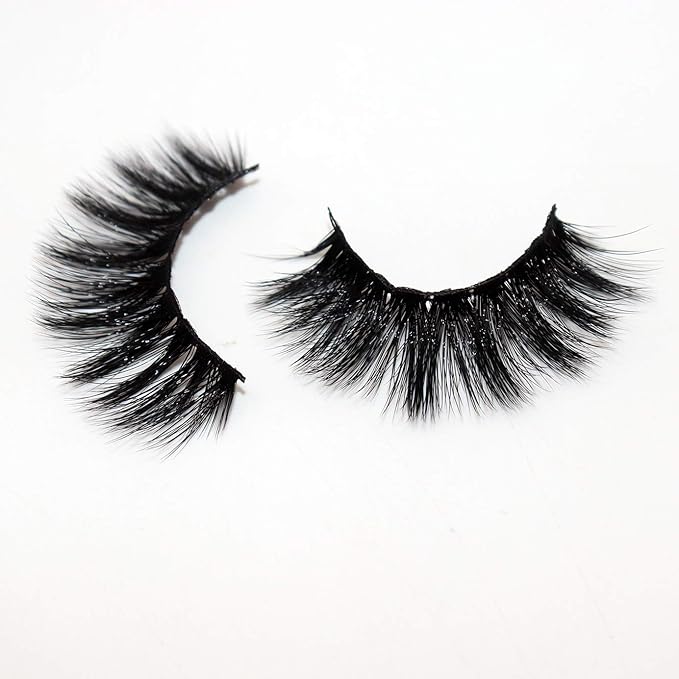 Veleasha Lashes 5D Faux Mink Lashes Fluffy False Eyelashes Volume Eye Lashes Wispy Fake Lashes Eyelashes Dramatic Look 7 Pairs Luxurious Handmade Fake Eyelashes Pack (5D01)