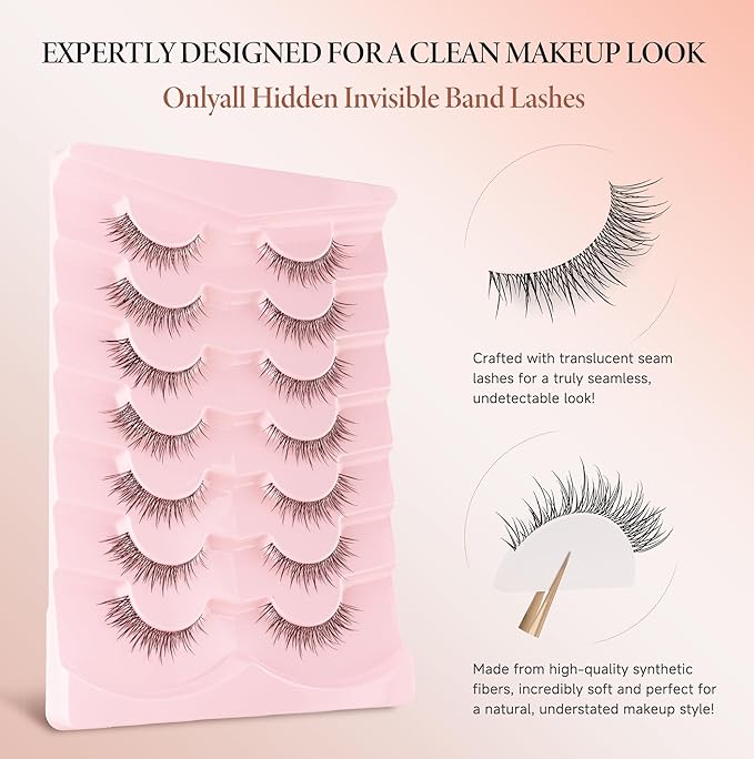 Natural False Lashes Wispy Fake Eyelashes M-64
