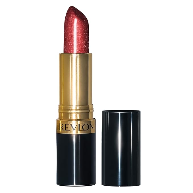 Revlon Super Lustrous Lipstick, Creamy Formula For Soft, Fuller-Looking Lips, Moisturized Feel, Ruby Attitude, 0.15 oz