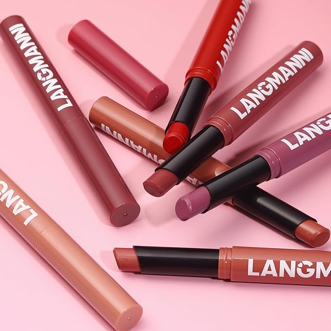 Jolilab 3Pcs Velvet Matte Lipstick Nude Matte Soft Dark Color Stick High Pigmented Long-Lasting Waterproof Lip Stick Lip Balm Beauty Cosmetics Gift for Girls and Women（07#+08#+09#