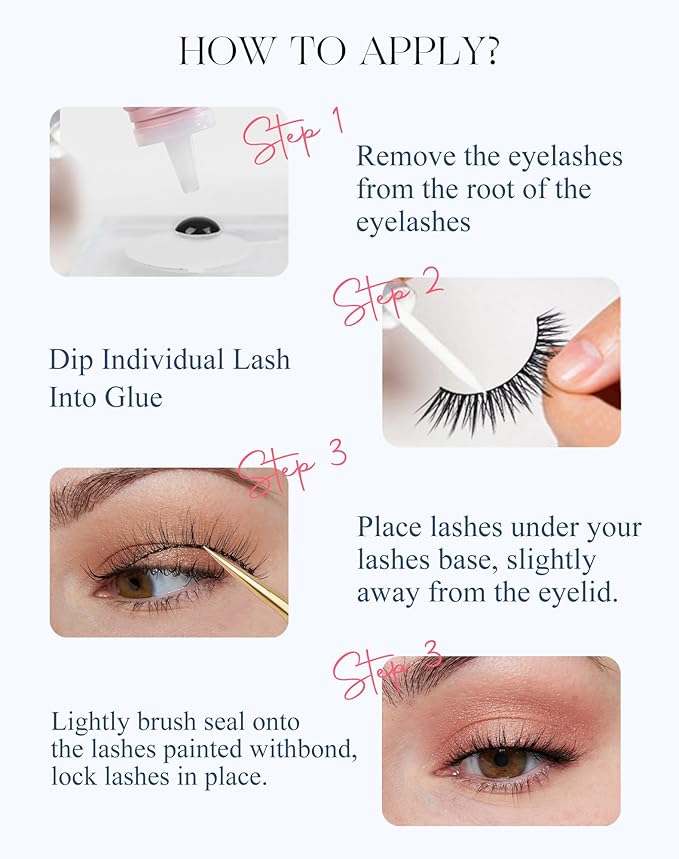 Short Cat Eye Lashes Clear Band False Eyelashes Wispy Natural Look Flared Strip Eyelash Soft Fluffy Lashe Pack 7 Pairs SF-10