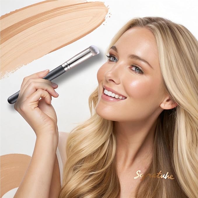 ENERGY Concealer Makeup Brush Set Professional Under Eye Make Up Brushes Perfect For Liquid Cream Powder Founation Blending Soft Vegan Angled Travel Cosmetics Applicator 2pcs