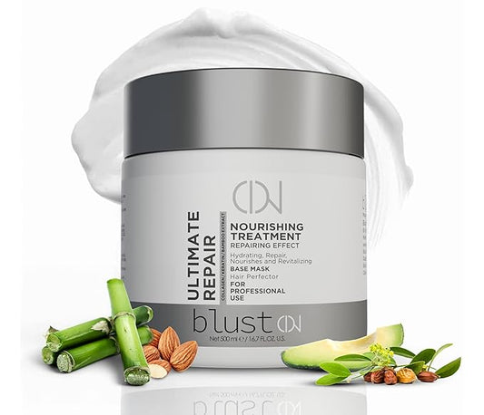 Ultimate Repair Mask for Damaged Hair with Collagen & Keratin – Hydrating Mask for Dry Hair, Deep Conditioning Treatment & Repair with Bamboo & Avocado Oil 500ml