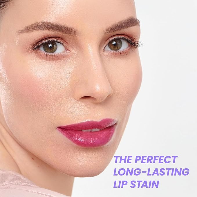 Wonderskin Wonder Blading All Day Lip Stain Peel Off Masque and Reveal Kit - Long Lasting, Waterproof Nude Lip Tint, Transfer Proof Natural Makeup Stain Kit (Bella)