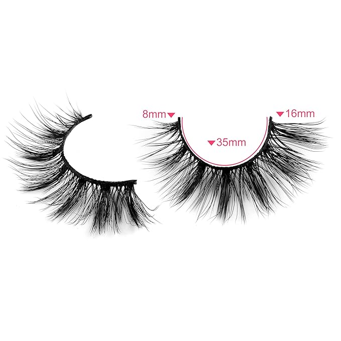 False Eyelashes Wispy Lashes Natural Look Eye Lashes Cat Eye Fake Eyelashes C-Curly False Lashes Volume Handmade Light Volume Eyelashes 14 Pairs Pack by zanlufly