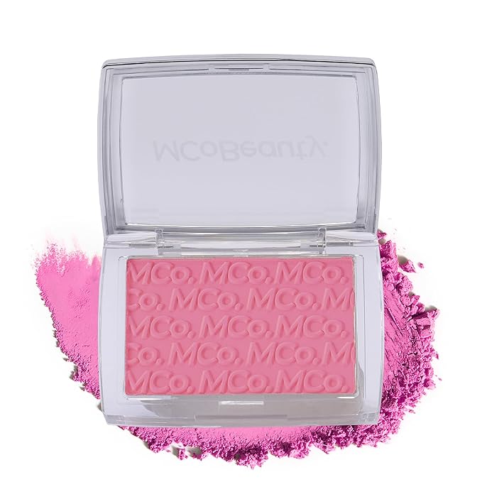 MCoBeauty - Glow Up pH Powder Blush - Silky Finish With Soft Matte Texture Blusher Powder - Vivi Pink Shade - Face Make-up With Blendable Formula For Everyday Use