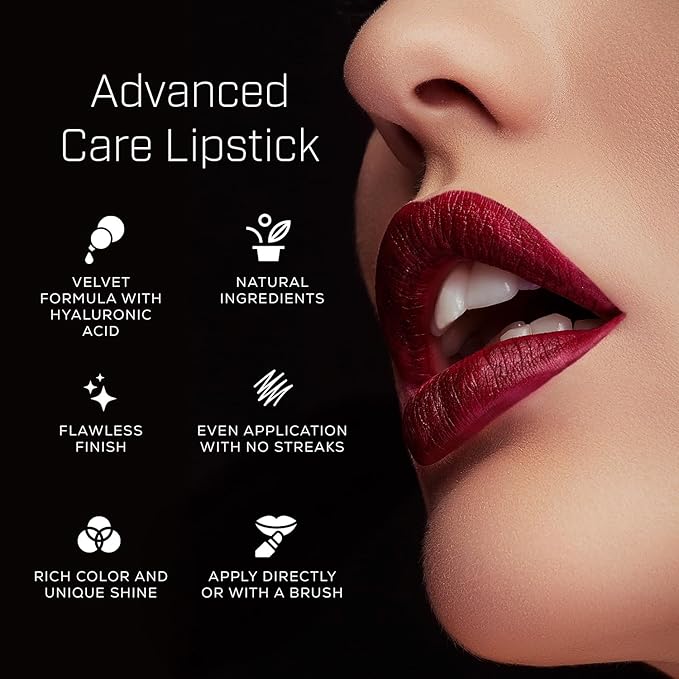 Radiant Professional Advanced Care Lipstick - Ultra Nourishing, Moisturizing Long Lasting Matte Lipstick With Vitamin E- UVA UVB Filters For Sun Protection- VELVET (03 FLAMINGO – ROSY NUDE)