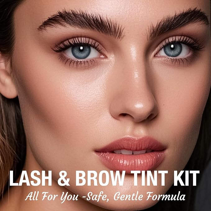 Lash Color Kit Brown Professional Lash and Brow Color Kit with Natural Effects Long Lasting Lasts 4 Weeks Easy to Use for Salon & Home Use