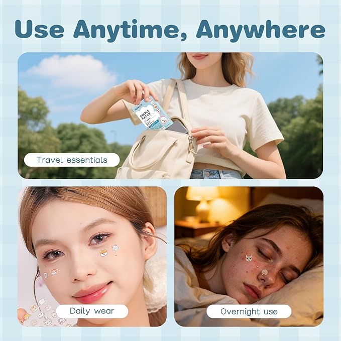 VENROCK Pimple Patches for face,24 Cute Pet Shapes 48 Count Hydrocolloid Acne Treatment for Covering Zits & Blemishes Spot for Kids & Adults, with Salicylic Acid, Tea Tree Oil, Centella Asiatica Oil