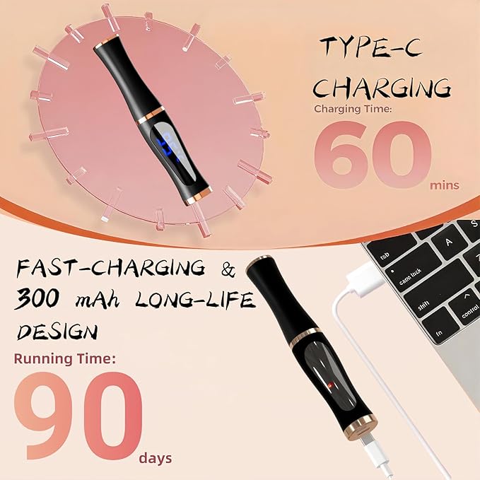 Heated Eyelash Curler – Fast 5s Heat-Up, USB Rechargeable Electric Eyelash Curler, 3 Temperature Modes, LED Display, Anti-Burn, 24H Long-Lasting Curl, Perfect Gift for Women (Black)