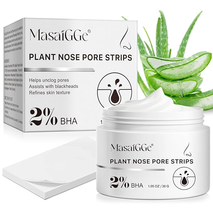 lofuanna Blackhead Remover, Nose Pore Strips Deep Cleansing Black Head Remover Strips Peel off Mask Nose Strips Skincare for All Skin
