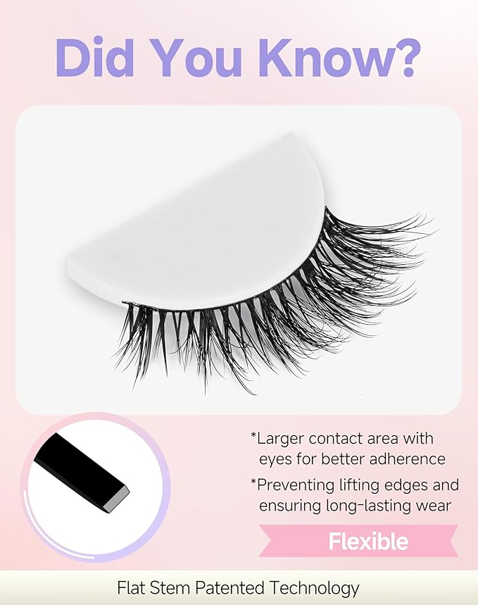 Natural Lashes Natural Eyelashes Natural Look Wispy Lashes Mink Lashes False Eyelashes Fake Eyelashes C Curl Lashes Strip Lashes Pure-02