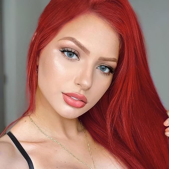 SOVONCARE Red Hair Color Depositing Conditioner, Semi Permanent Hair Color Conditioner for Colored Hair 5.28 OZ, Hair Dye Conditioner Results in 10 Mins