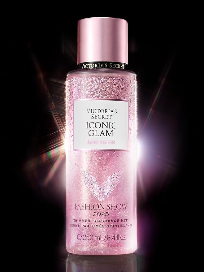 Victoria's Secret Fashion Show Iconic Glam Shimmer Fragrance Mist, Body Spray for Women (8.4 oz)
