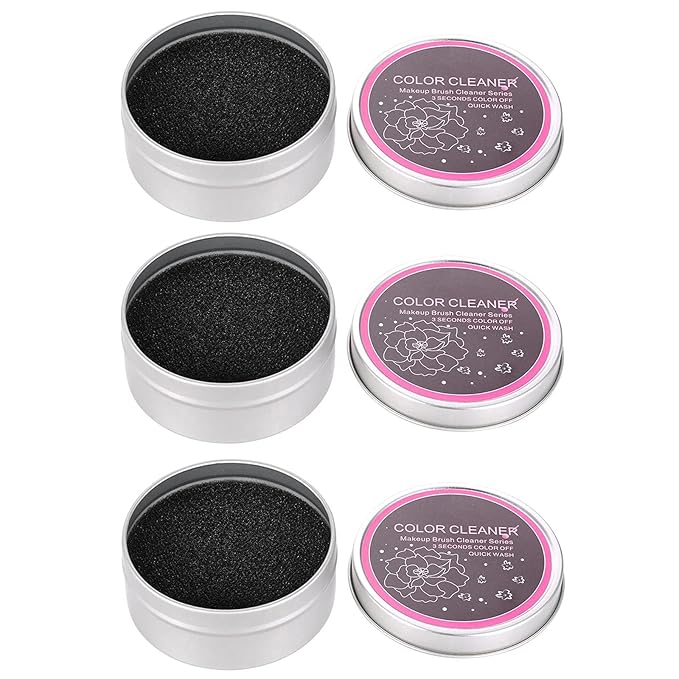 3Pcs/Set Makeup Brushes Cleaner Sponge Dry Brushes Cleaner Eye Shadow or Blush Color Removal Sponge Tool