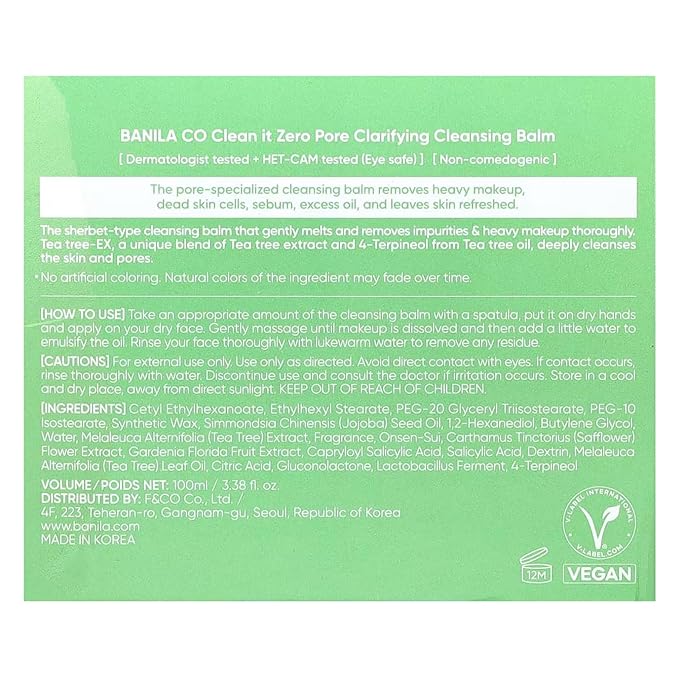 BANILA CO Clean it Zero Pore Clarifying Cleansing Balm Old Version 100ml