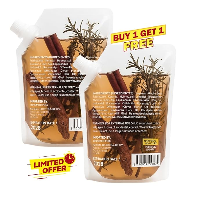 2 Piece Bundle - Herbalista Viral New Herbal Shampoo 400ml (15.2 fl oz) Each - With Real Pieces of Rosemary, Cinnamon, Anise, Clove, Aloe, Ginger, & Eucalyptus, Strengthens Regenerates Boosts Growth