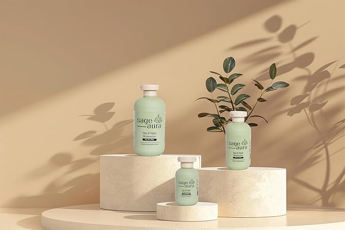 Sage Aura Day & Night Moisturizer | Tube/60 ml | Premium Ingredients | Fast Absorbing | Nourishes & Hydrates Dry & Dull Skin