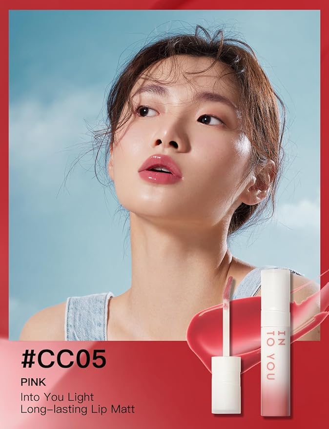 INTO YOU Lip Stain Long Lasting, Lip Gloss, Lip Tint, Lip Plumper Gloss, Glitter Lip Gloss, Liquid Lipstick, Vivid Color, Smudge-Proof, Lightweight, Naturally Moisturizing, Lip Oil For Dry Lips (CC05)