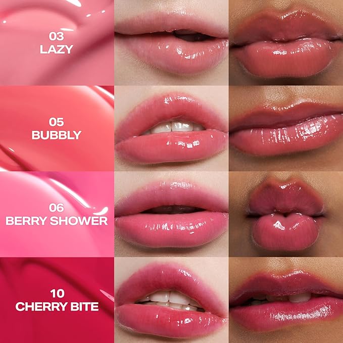 2aN Glaze Bouncing Tint – Lightweight, Moisturizing Lip Tint with High-Shine Finish, Smooth, Light Plumping, Comfortable Wear, Korean Makeup (Candy Chew, 0.16 oz)