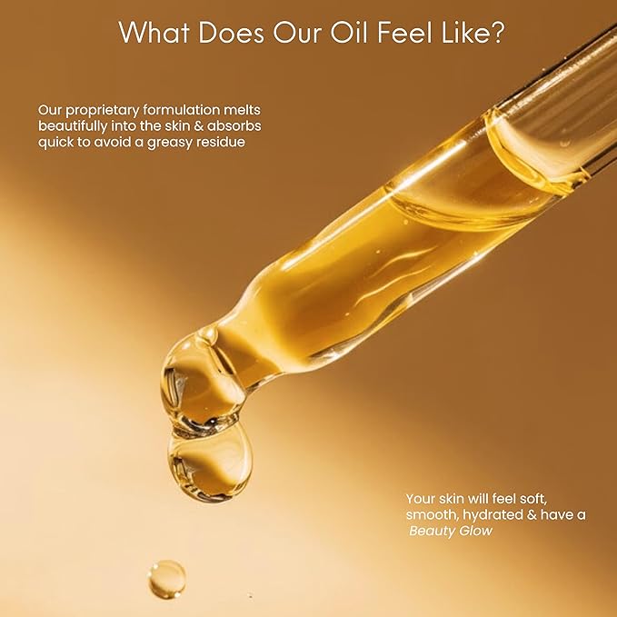Organic Turmeric & Vitamin C Face Oil for Dark Spots Brightening Age Defying for Fine Lines & Wrinkles Moisturizing Hydrating Serum Natural Anti Aging 1 Oz Beauty Glow