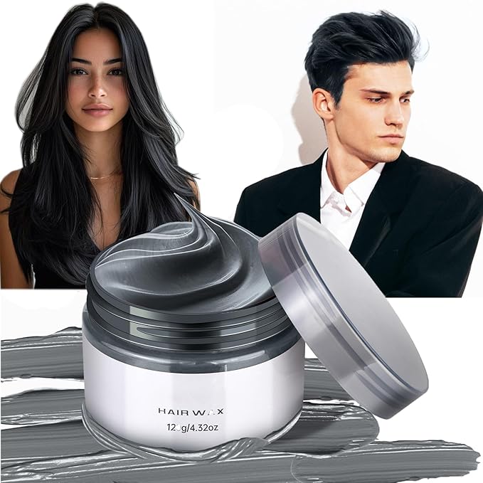 Temporary Hair Color Wax, Washable Hair Styling Clay for Crazy Hair Cosplay Party, 4.23 Oz. Makeup Kit Gifts for Kids 8-12+ Years Old