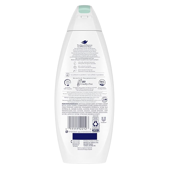 Dove Body Wash, Sensitive Skin, 12 oz