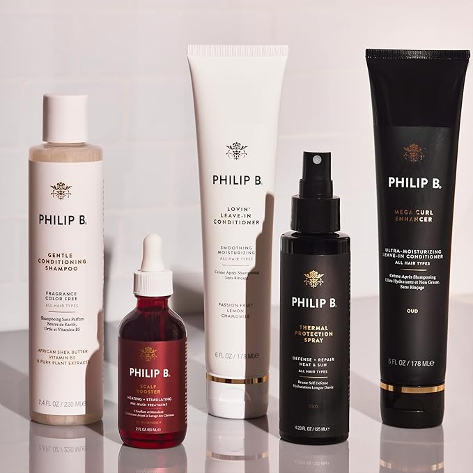 PHILIP B Thermal Protection Spray 2 oz. (60 ml) | Plump, Shine & Protect Hair from Heated Hair Tools