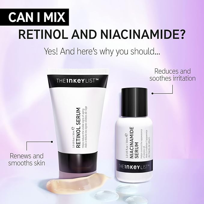 The INKEY List 10% Niacinamide Serum, Lightweight Oil Control Serum Helps with Blemishes and Appearance of Redness, Hydrating 1% Hyaluronic Acid 30ml, 1 fl oz