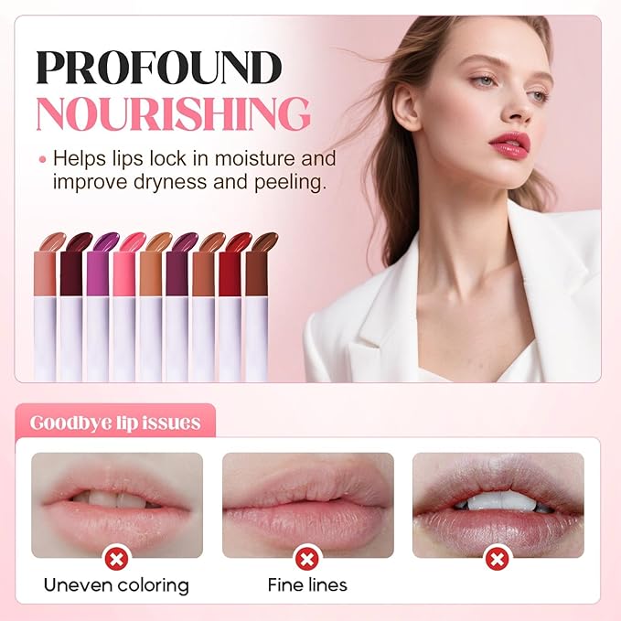 Lips Staining Lip Oil, 2025 Upgrade Lips Staining Long-Lasting Moisturizing Lip Oil Both an Oil and a Stain, Dynamic Finish Lip Tint Lips Oil Glossy Creamy Texture for Girl and Women (SWEET)