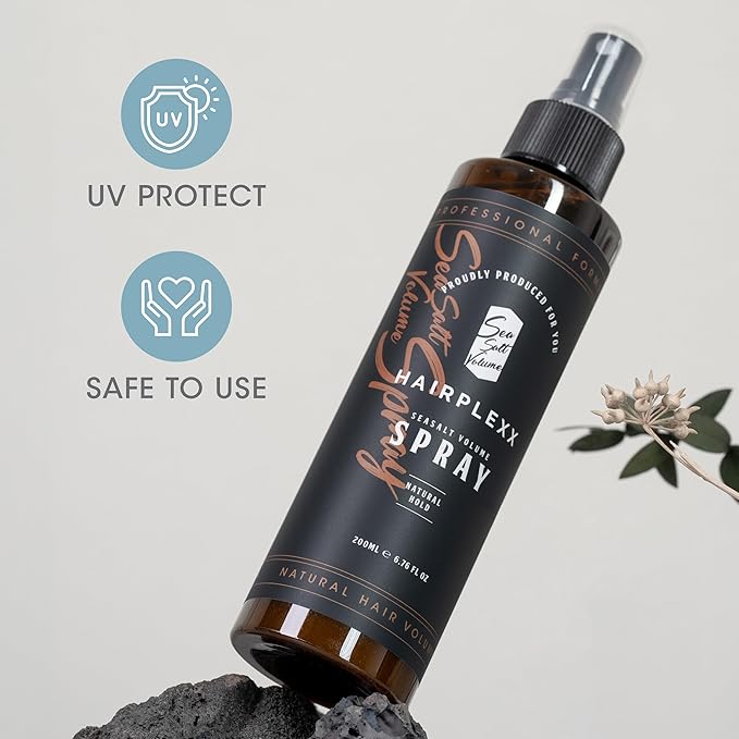 Hairplexx Sea Salt Volume Hair Spray for both Men and Women, Natural Thick and Volumizing Hair Look with Matte Finish and Natural Hold, Paraben Free (6.76 Fl Oz (Pack of 2), Ocean Fresh)