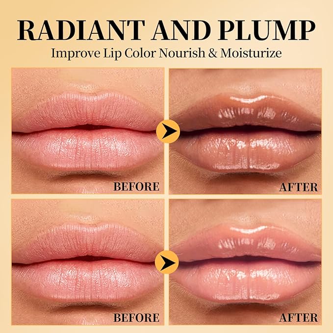 2PCS Honeynoir Honey Lipstick Lip Balm Set | Sheer Hydrating Lipstick for All Skin Tones Nourishing Lip Balm | Natural Lip Care for Dry Lips | Long-Lasting Moisturization Non-Sticky(Black & Pink)