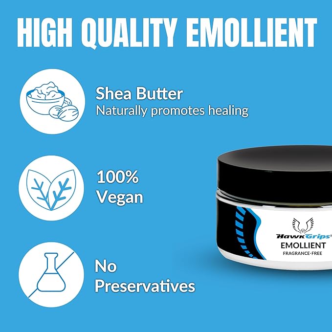 HawkGrips 2oz Unscented Massage Emollient, Oil-Based Vegan Formula with Shea Butter for IASTM & Soft Tissue Techniques, Smooth Lubrication, Non-Greasy Cream Alternative, Professional Use, Pack of 1