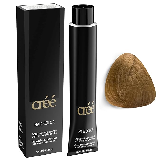 Cree Professional 10.3 - Lightest Golden Blond Permanent Hair Color - Long Lasting, Rich Vibrant - Gray Coverage 100ml - 3.4 fl.oz.