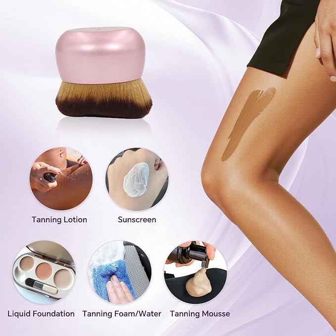 Extra Large Body Makeup Brush for Self Tanner, 75MM Professional Application Brush of Self Tanner Lotion and Bronzer, Large Size for Full Body Coverage