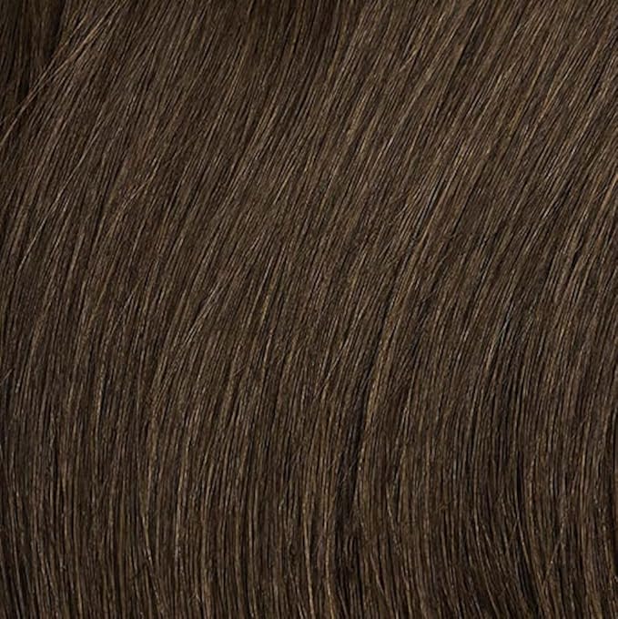 Luxy 100% Remy Human Hair Extensions for Thin Hair Thinning Hair Fill-Ins – 6 Seamless Wefts Multi-Dimensional Color Blend - Natural-Looking Volume & Coverage 50 grams 12" Medium Natural Brown