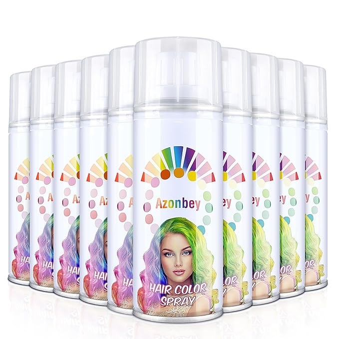 Temporary Natural Hair Color Spray, 1-Day Washable (Blue)