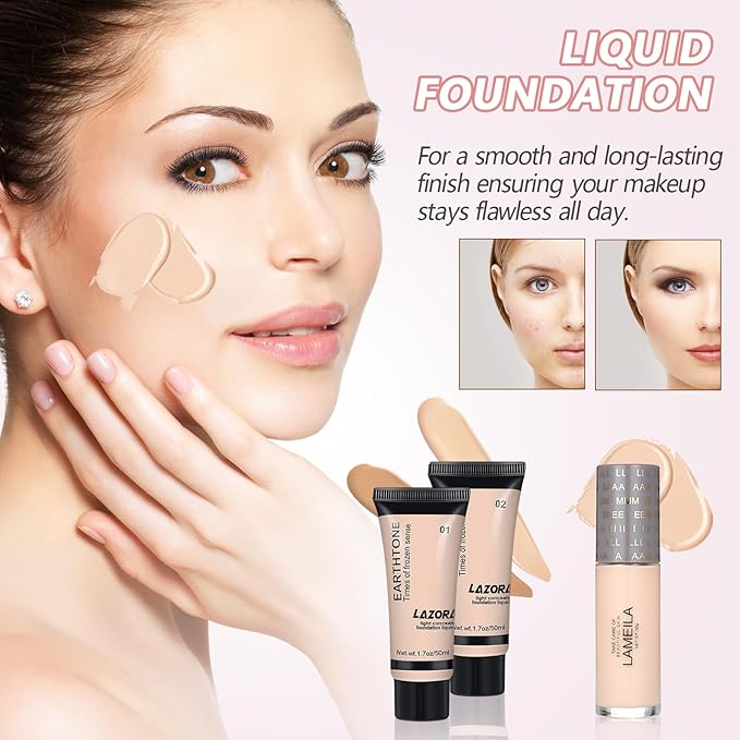 All in One Makeup Kit for Women Multi-Purpose Makeup Set - Eyeshadow Palette, Concealer Foundation Adult Professional and Beginner Portable Full Trunk Makeup Kits Women's Full Kit
