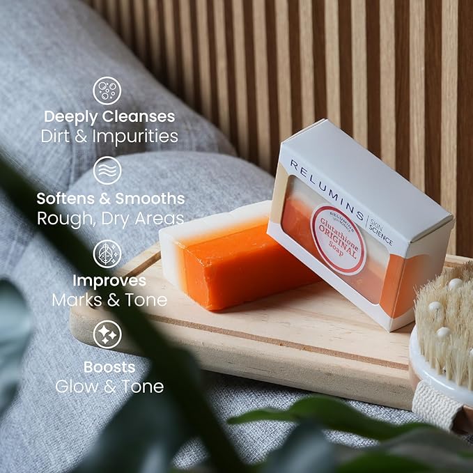 Glutathione Soap Bars – Holidays Deep Cleansing & Hydrating Soap for Smooth, Refreshed Skin – Gentle Exfoliating Formula for Face & Body – 150g Bars