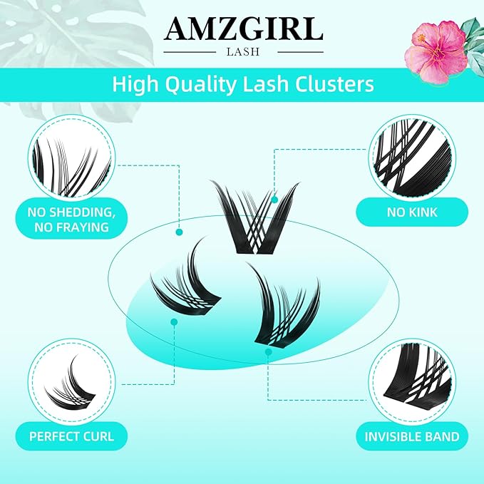 Lash Clusters Manga 168Pcs Eyelash Cluster Wet Look Ultra-Thin Invisible Lash Band Eyelashes Extensions Spiky Anime Wide Span Lashes(Kitten,D-12mm)