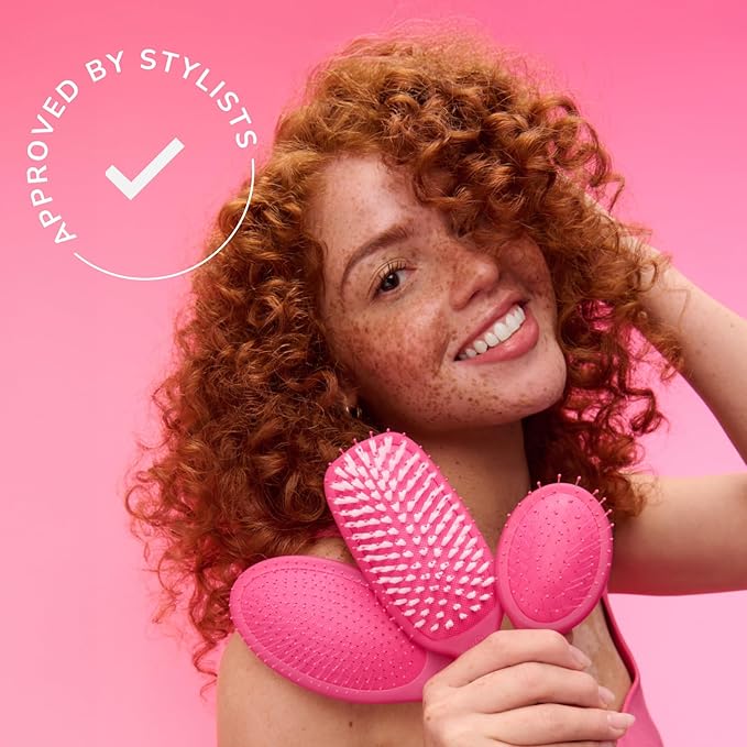Wet Brush Mini Detangler Hair Brush, Black Frost, Detangling Travel Hairbrush, Ultra-Soft IntelliFlex Bristles Glide Through Tangles with Ease, Pain-Free, All Hair Types