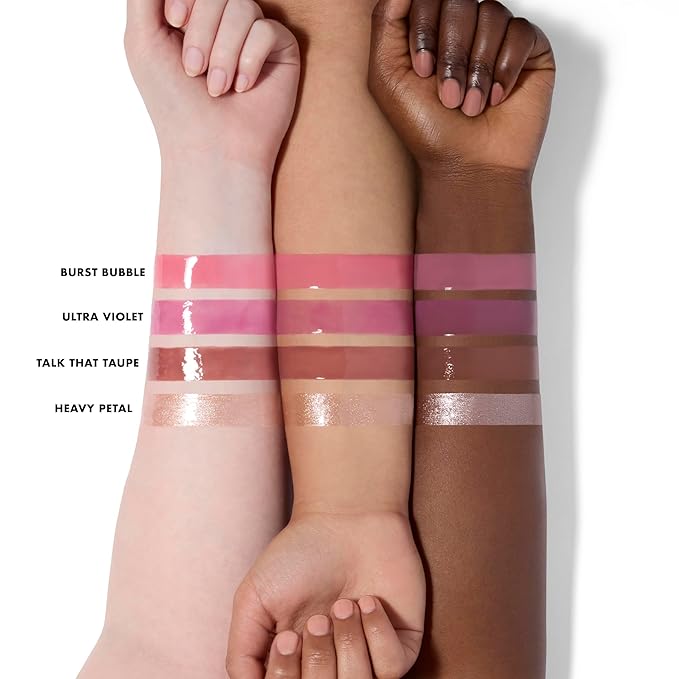 e.l.f. Glow Reviver Plumping Lip Oil Kit, Nourishing Tinted Lip Oils For A High-Shine Finish, Infused With Jojoba Oil, Vegan & Cruelty-Free, 4 Shades