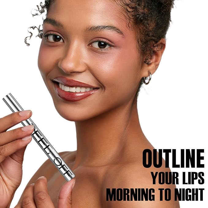 LANGMANNI Long-Lasting Peel Off Lip Liner Set, Waterproof & Smudge-Proof Matte Lip Liners Gift Makeup For Girls（#2）