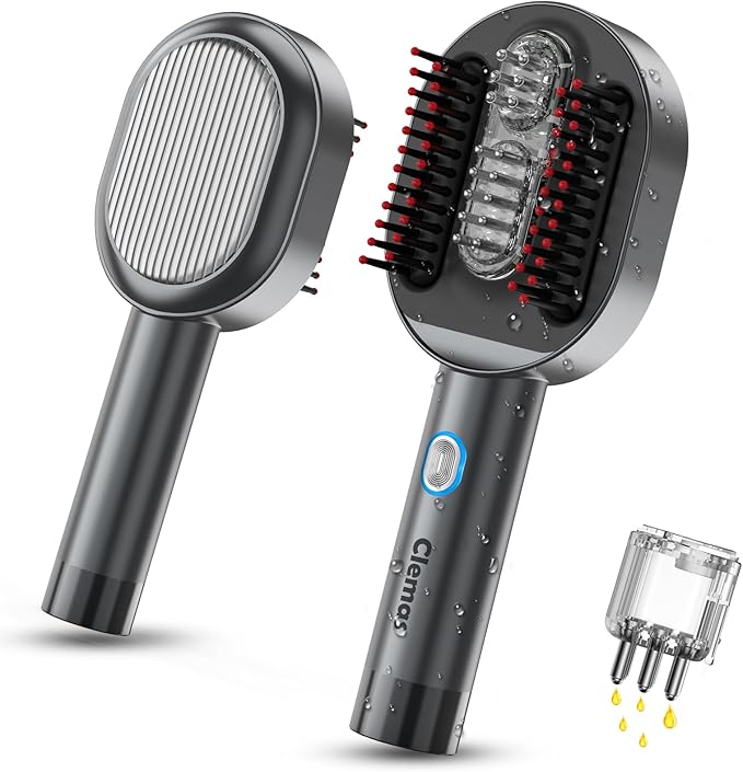 Scalp Massage Comb & Brush, 2-in-1 Waterproof Hair Oil Dispenser, Electric Comb with 3 Massage Modes for Hair Care & Relaxation, Handheld Portable Scalp Massager, Gifts for Men