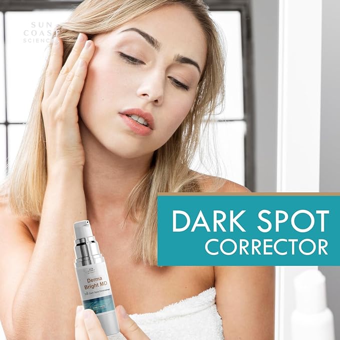Dark Spot Diminisher, DermaBright MD, Age Spot Sun Spot Freckles Melasma Brown Spot Serum - Advanced Formula Corrector Cream for Women and Men - 1 Fl Oz (Pack of 1)