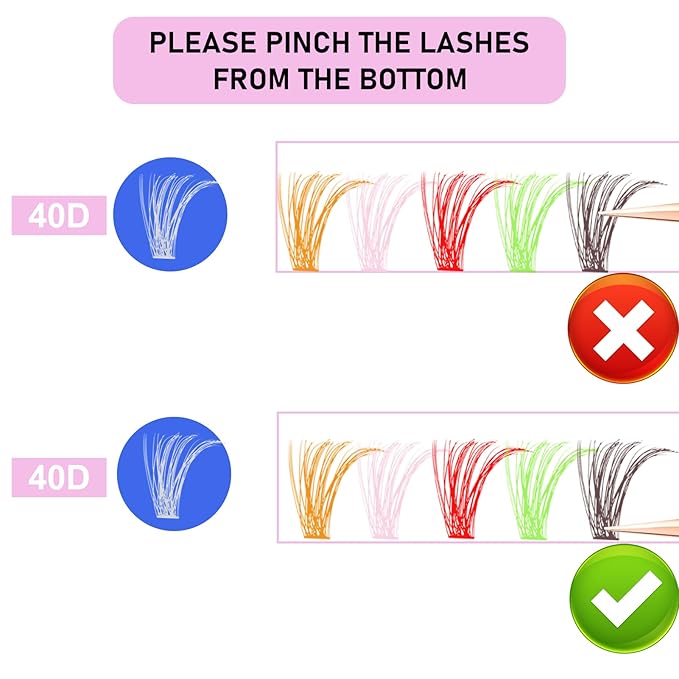 Colored Lash Clusters LAUBESS Colored Eyelash Clusters Wispy Colored Lash Extensions Colorful Lash Clusters Individual Lashes White Orange Light Pink Red Green Dark Brown (Colorful 0.07D, 13/15mm)
