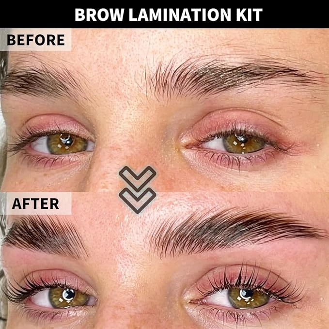 Brow Lamination Kit | DIY Eyebrow Lamination At Home | Professional Result & 6-8 Weeks Long Lasting | Instant Lift for Fuller Thicker Brows